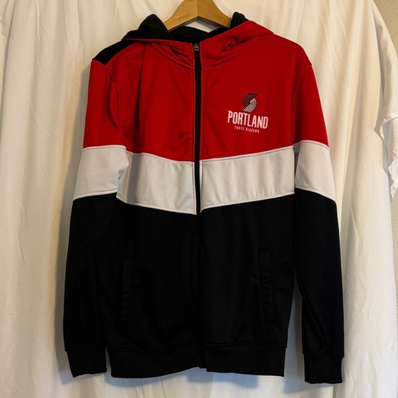 Official Portland Trail Blazers Colorblock Hoodie - size M - Picture 1 of 7